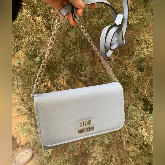 NWT Steve Madden mini crossbody denim BLYNN purse blue - Picture 2 of 8